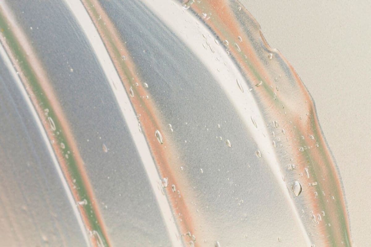 Tekstur gel close up